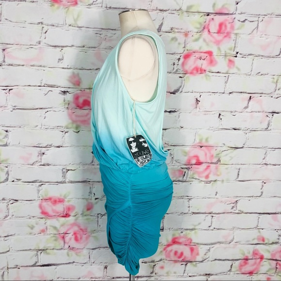 Young fabulous & broke Stacey turquoise ombré dres - Picture 6 of 8